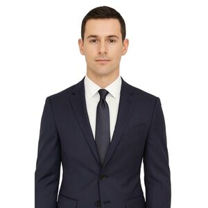 JOHN HENRY Mens Tie Black‎ Grey Pin Dot Textured 100% Silk Professional Dapper